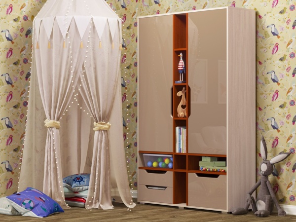 Шкаф Роберт МДФ (Ш-1250 х В-1970 х Г-450 мм/Разные Цвета