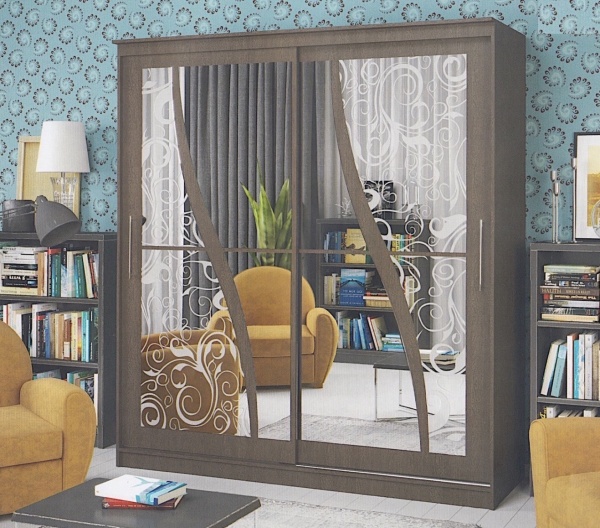 Шкаф-Купе Барселона №207 Разные Цвета (Д-1500/1700/2000 х  В-2200 х Г-600 мм)